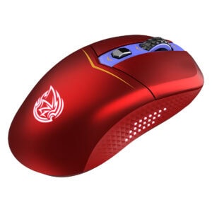 Yüksek performanslı oyuncu bilgisayar faresi, ergonomik tasarımı ve hassas sensörü ile oyunlarda üstünlük sağlar, RGB aydınlatmalı özel tasarımıyla dikkat çeker.