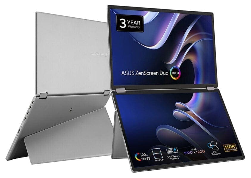 ASUS ZenScreen Duo OLED MQ149CD Taşınabilir Monitör H2
