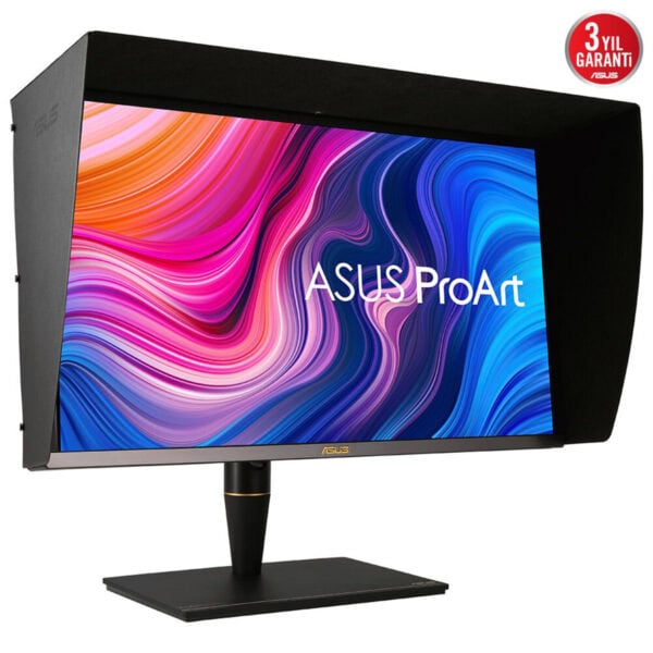 Yüksek çözünürlüklü ASUS ProArt ekranlı profesyonel monitör, renk doğruluğu ve geniş görüş açısı ile grafik ve tasarım işleri için ideal. Masaüstü ve ofis kullanımı için güçlü performans sağlar.