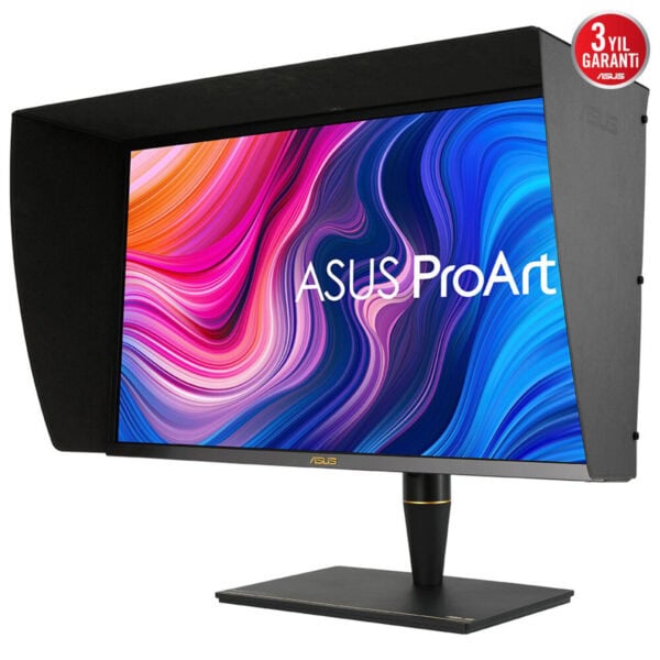 ASUS ProArt profesyonel grafik ekranlı bilgisayar monitörü, yüksek renk doğruluğu ve üstün performans ile tasarlanmış profesyonel kullanıcılar için ideal.