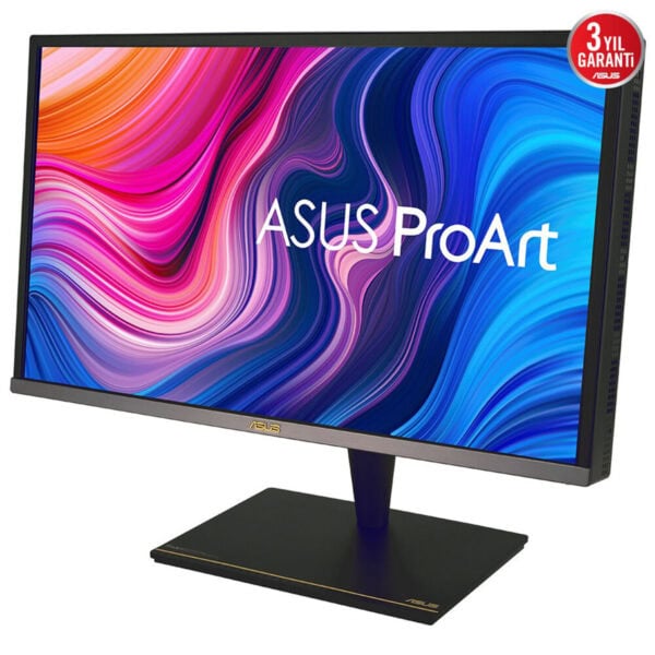 Yüksek çözünürlüklü ASUS ProArt monitör, canlı renkler ve geniş görüş açılarıyla grafik tasarım ve fotoğrafçılık için ideal professional ekran. Sağlam tasarımı ve 3 yıl garanti avantajıyla dikkat çekiyor.