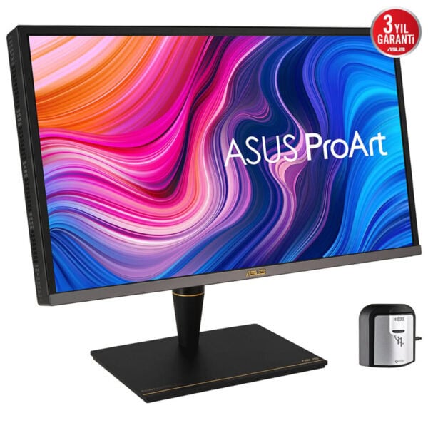 1920x1080 Full HD IPS ekran, ASUS ProArt tasarım monitörü, profesyonel grafik ve fotoğraf düzenleme için yüksek renk doğruluğu ve geniş görüntüleme açısı sunar.