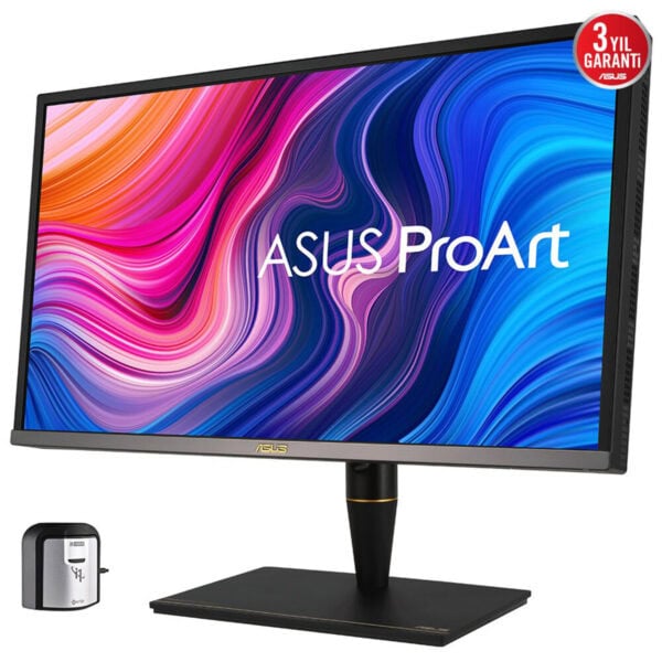 Yüksek çözünürlüklü ASUS ProArt monitör, renk doğruluğu ve geniş ekran özellikleriyle profesyonel tasarım ve fotoğraf düzenleme için ideal. Aynı zamanda ergonomik ve gelişmiş bağlantı seçenekleri sunar.