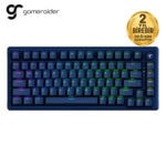 GameRaider K1 HE Dark Blue Keychron Ultra-Fast Lime Manyetik Switch 8K Hz Türkçe Kablolu Gaming Klavye – 2 Yıl Birebir Değişim Garantili