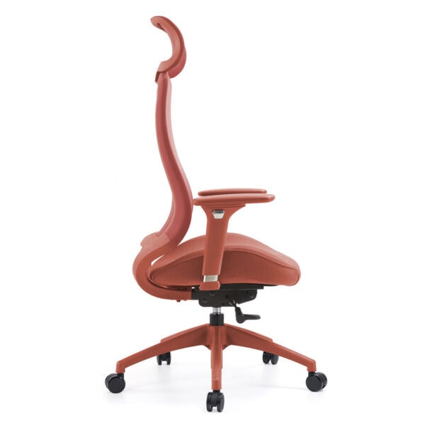 Katalog, Laptoptan ofis çalışma sandalyesi, ergonomik tasarım, ayarlanabilir sırt ve oturma yüzeyi, hareketli tekerlekli temel, konforlu ve şık tasarım.