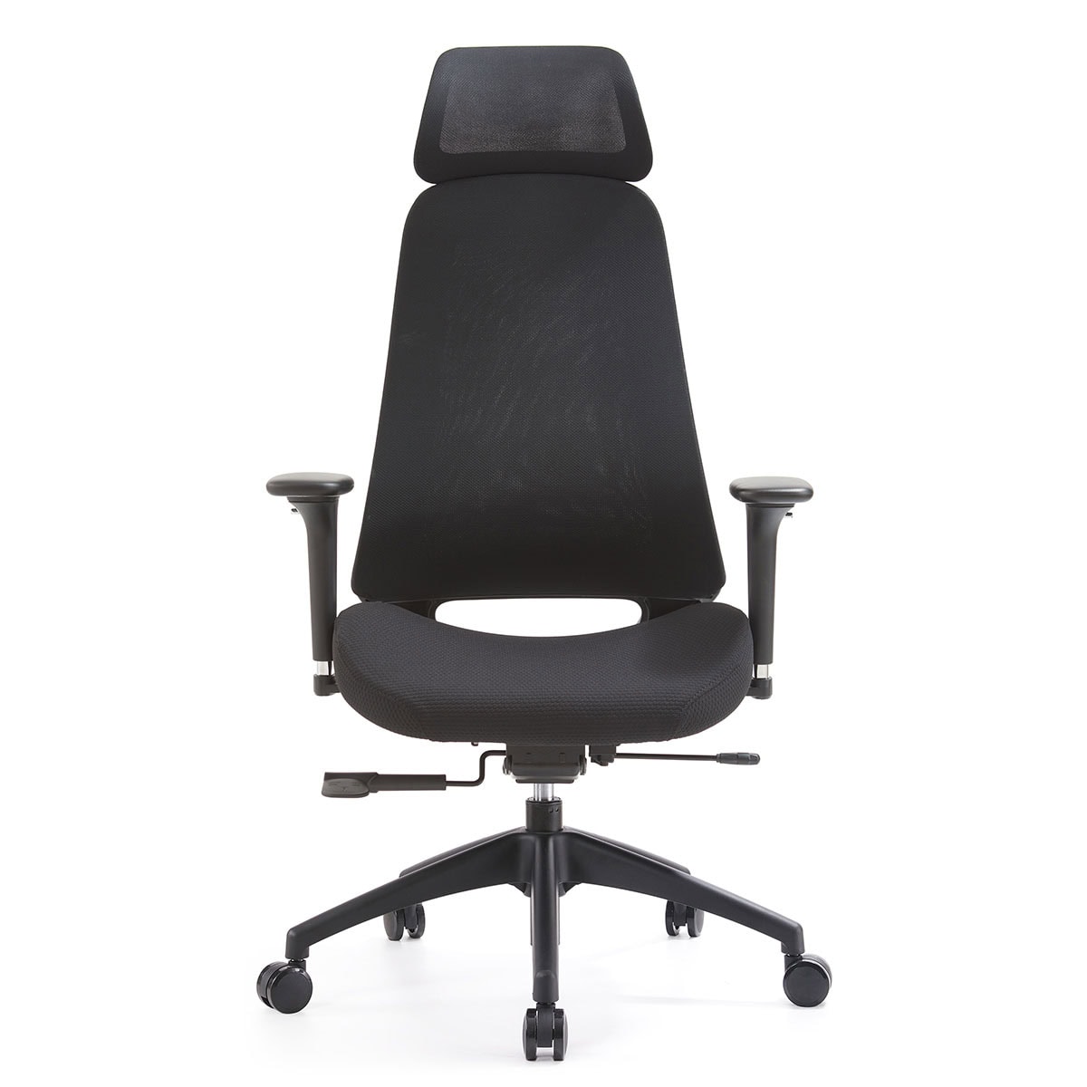 Yüksek sırtlı ergonomik ofis çalışma sandalyesi, ayarlanabilir kolçaklar ve başlık ile rahat ofis ortamı için tasarlanmış, dayanıklı ve modern tasarımıyla konfor sağlar.