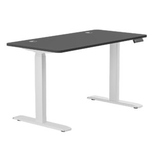 Yüksek kaliteli elektrikli ayarlanabilir çalışma masası, ergonomik tasarım ve dayanıklı metal çerçeve ile ofis ve ev kullanımı için ideal.