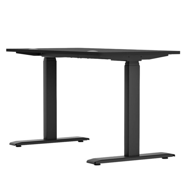 Karr Office O Flex Çift Motorlu Elektrikli Yükseklik Ayarlı 140x70 Siyah Ayak Siyah Tabla Çalışma Masası 2