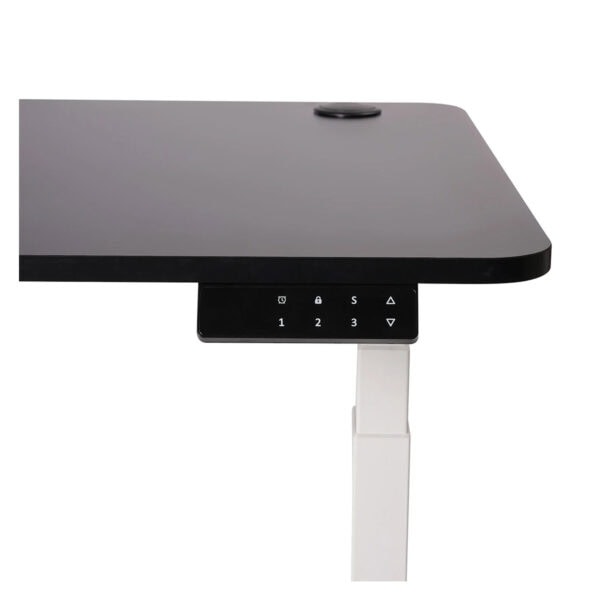 Yüksek kaliteli ofis ve çalışma masası, ayarlanabilir yükseklik ve entegre kontrol paneli ile ergonomik çalışma ortamı sağlar. Modern tasarımı ve dayanıklı yapısıyla uzun ömürlü kullanım sunar.