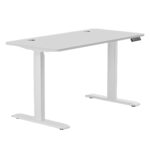 Karr Office O-Flex Çift Motorlu Elektrikli Yükseklik Ayarlı 180x80 Beyaz Ayak Beyaz Tabla Çalışma Masası
