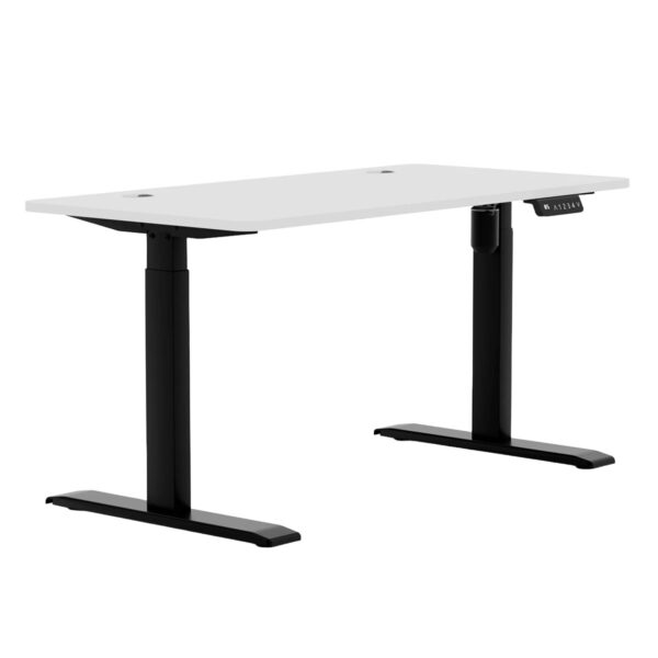 Karr Office O Flex Tek Motorlu Elektrikli Yükseklik Ayarlı 120x60 Siyah Ayak Beyaz Tabla Çalışma Masası 2