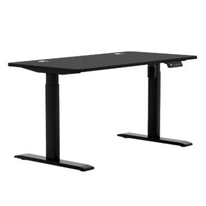 Karr Office O Flex Tek Motorlu Elektrikli Yükseklik Ayarlı 120x60 Siyah Ayak Siyah Tabla Çalışma Masası 2