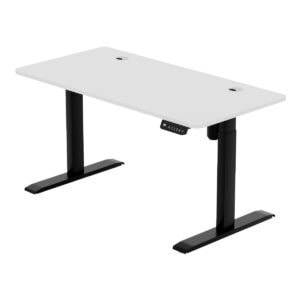 Yüksekliği ayarlanabilir laptop çalışma masası, ergonomik ve kullanılabilir ofis mobilyası, katlanabilir tasarım, siyah-beyaz renk seçenekleri, dayanıklı malzeme.