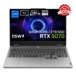 Lenovo LOQ 15IRX10 Intel Core i7-13650HX GeForce RTX 5070 8GB 115W 64GB DDR5 2TB SSD 15.6 inç Full HD 144Hz IPS FreeDos Gaming Laptop (83JE00EWTRv7)