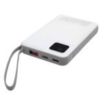 S-Link M120 10000mAh PD20W + QC3.0 18W 15W Magsafe + Watch Beyaz LCD Taşınabilir Powerbank