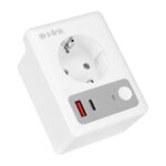S-Link SL-13 Masterpower 2.4 Ghz Type-C USB Çıkışlı WIFIBT TUYA Destekli 16A Akım Korumalı Akıllı Priz