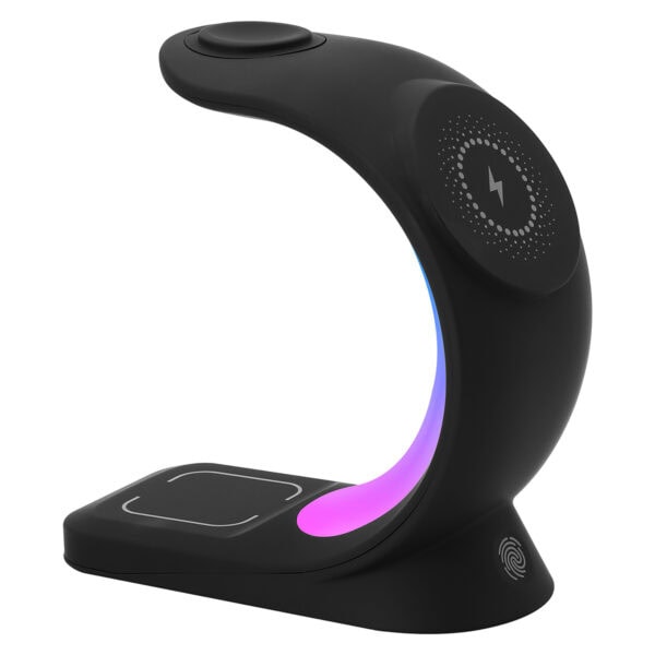 S Link Sl Cw20 Telefon Saat Kulaklik Uyumlu 15w Siyah Rgb Kablosuz Sarj Cihazi 2