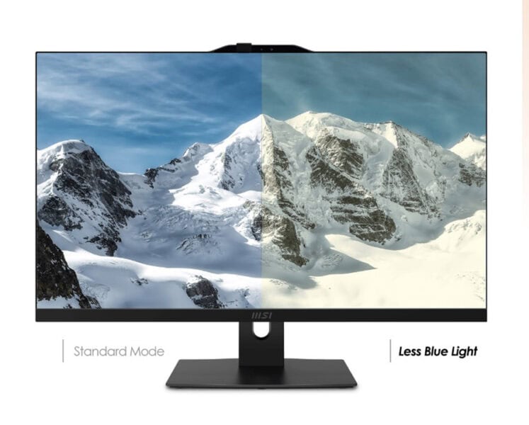 Göz kamaştırıcı dağ manzarasıyla renk doğruluğunu artıran yüksek kaliteli monitör, profesyonel grafik ve fotoğraf düzenleme için ideal, düşük mavi ışık teknolojisiyle göz konforu sağlar.