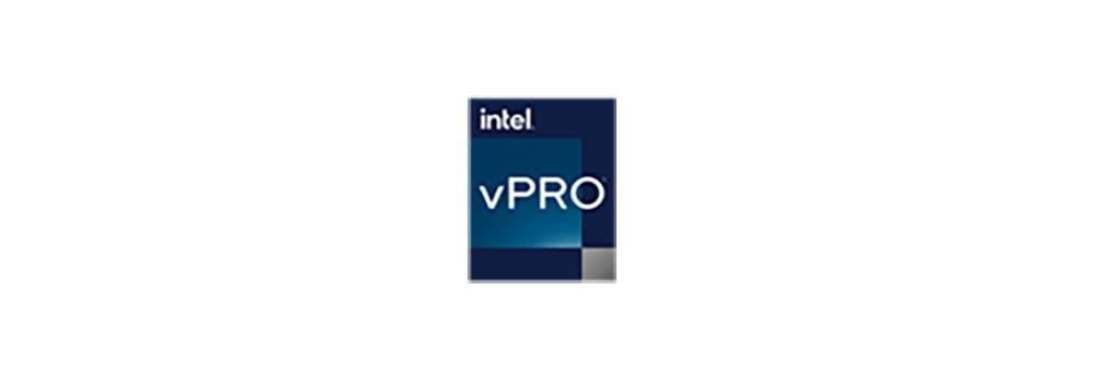 Yüksek performanslı Intel vPRO işlemci logosu.
