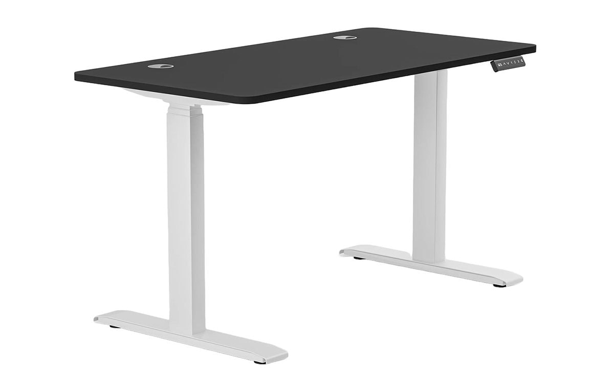 Çalışma masası, ayarlanabilir yükseklik, ergonomik tasarım ve modern görünümlü ofis mobilyası, bilgisayar ve çalışma alanları için ideal.