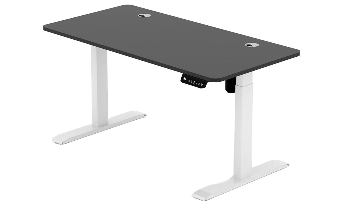 Esnek ayarlanabilir renkli elektrikli motorlu bilgisayar çalışma masası, ergonomik ve modern tasarım, yüksek kaliteli malzeme, rahat çalışma ortamı, ofis ve ev kullanımı için ideal.