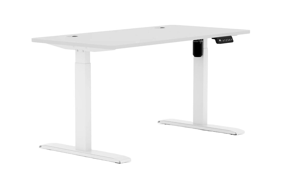 Çalışma odası için modern beyaz elektrikli ayarlanabilir bilgisayar masası, ergonomik çalışma ortamı sağlar. Masa, ayarlanabilir ve şık tasarımıyla ev ve ofis kullanımına uygundur. Beyaz renkli yeni nesil çalışma masası, rahat çalışma alanı sunar. Bilgisayar ve ofis ekipmanları için uygun, fonksiyonel çalışma masası, şık ve dayanıklı tasarımıyla dikkat çeker. Relevance.