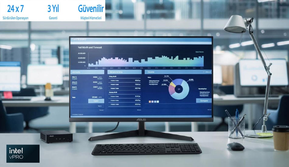 ASUS NUC 14 Pro Tall Kit Mini Bilgisayar H4