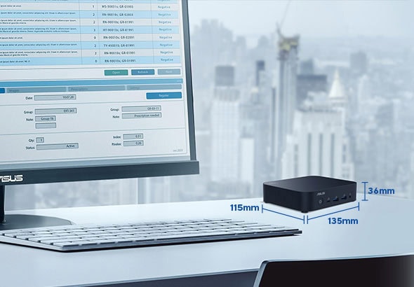 Yüksek hızlı USB 3.0 ve 10G Ethernet portlarına sahip taşınabilir ve şık tasarımlı ASUS mini bilgisayar, profesyonel ve ev kullanımı için idealdir.