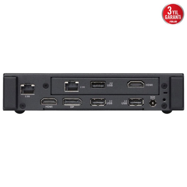 Yüksek çözünürlüklü çoklu bağlantı portlarına sahip dizüstü bilgisayar genişleme istasyonu, HDMI, USB, Ethernet ve güç girişleri içerir.