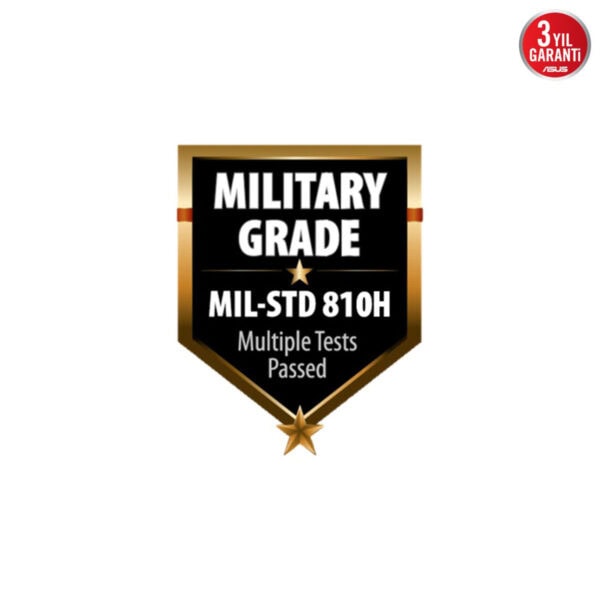 Yüksek kaliteli askeri sınıf MIL-STD 810H sertifikası, dayanıklılık ve güvenilirlik sağlar, dayanıklı laptop ve bilgisayar ürünleri için ideal, çeşitli testleri başarıyla tamamlamış, sağlam tasarım.