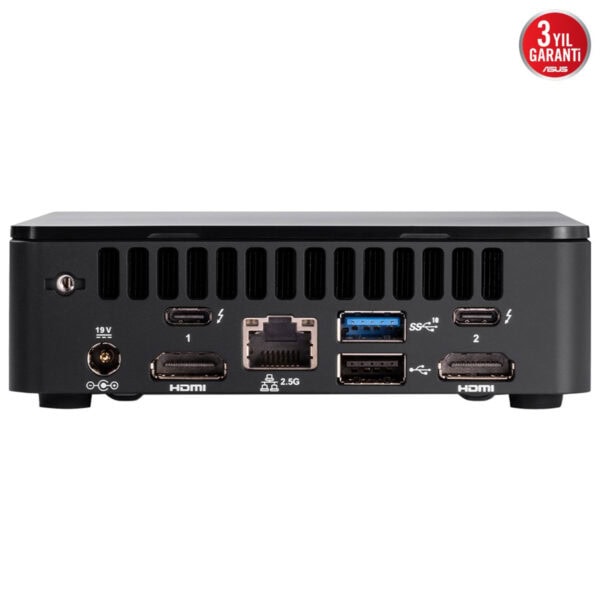 Yüksek hızlı HDMI, USB ve Ethernet bağlantılarını içeren çok yönlü mini bilgisayar portları; taşınabilir ve fonksiyonel dizüstü bilgisayar ve ofis kullanımı için ideal.