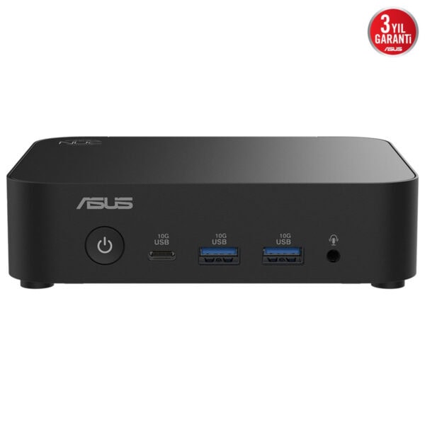 Yüksek hızlı USB ve HDMI bağlantı noktalarına sahip ASUS mini bilgisayar istasyonu, ev ofis ve profesyonel kullanım için ideal, dayanıklı ve şık tasarım.