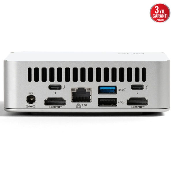 Yüksek kaliteli mini bilgisayar bağlantı portları, HDMI, USB ve Ethernet uygunluğu ile modern kullanım için tasarlanmış.