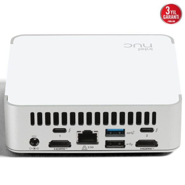 Yüksek çözünürlüklü mini bilgisayar yan paneli, HDMI ve USB portları ile çeşitli bağlantı seçenekleri sunuyor, kompakt tasarımı veDayanıklı yapı ile ofis ve ev kullanımı için ideal.