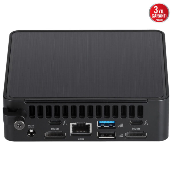 Kablosuz bağlantı özellikleri ve çeşitli bağlantı portlarıyla, yüksek performanslı mini PC, ofis ve ev kullanımı için ideal, dayanıklı ve şık tasarıma sahip.
