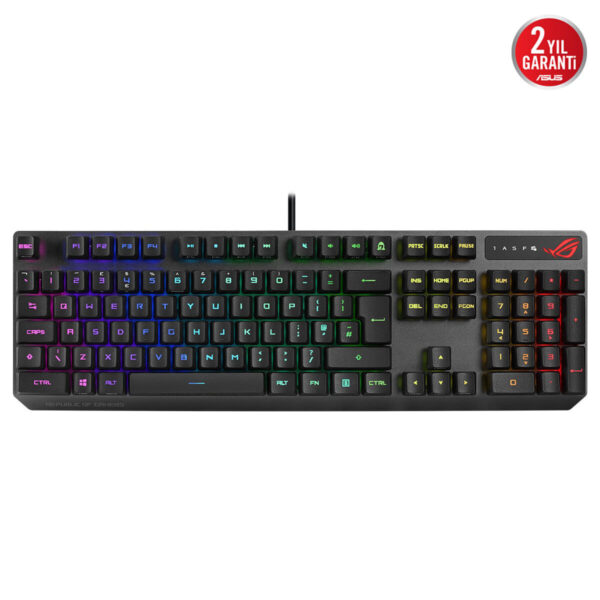 Asus Rog Rx Switchler Ile Uyumlu Pbt Doubleshot 123 Adet Keycap Set 7