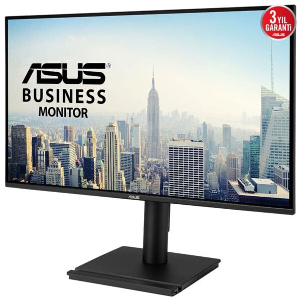 Yüksek çözünürlüklü ASUS İşletme Monitörü, şehir manzarası ve geniş ekran tasarımıyla çalışma ve ofis ortamları için ideal. 3 yıl garanti ile güvenilir performans sağlar.