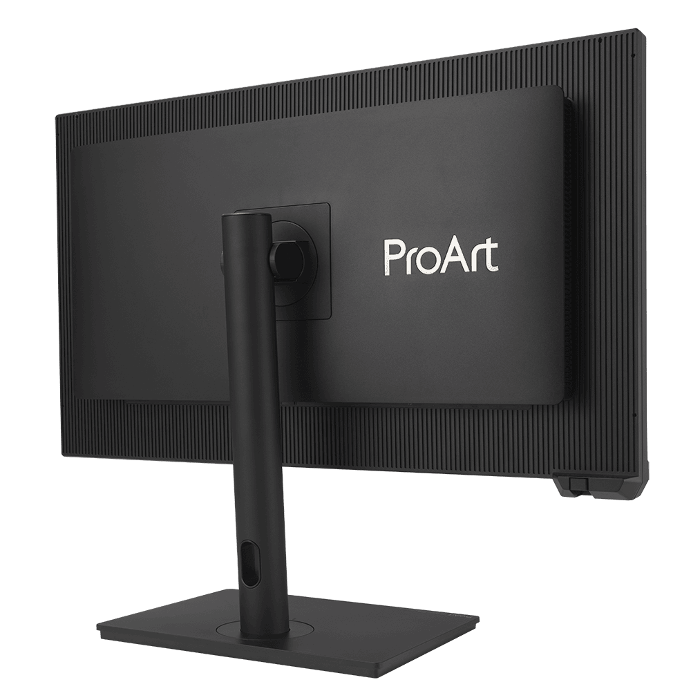 Yaratıcı tasarım detaylarına sahip ProArt monitör, yüksek renk doğruluğu ve geniş ekran özellikleriyle profesyonel grafik ve tasarım çalışmalarına ideal çözüm.