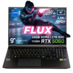 GameRaider FLUX GR16 Intel Core i7-14650HX GeForce RTX 5060 8GB 115W 24GB DDR5 2TB SSD 16 inç 2.5K QHD+ 180Hz FreeDos Gaming Laptop - Çanta Hediyeli - PRAGMATA Hediyeli