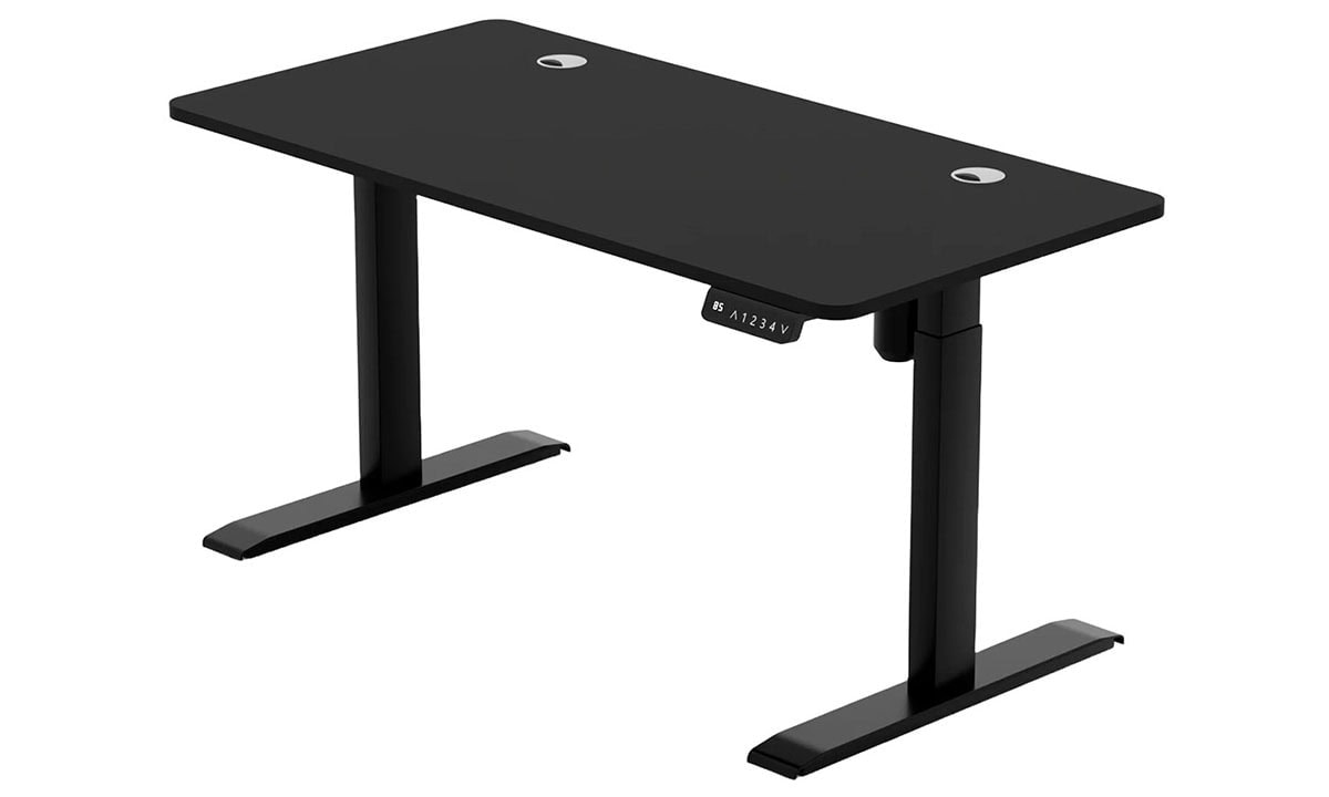 Masaüstü bilgisayar için ayarlanabilir elektrikli ayaklı yükseltici masa, ergonomik çalışma masası.