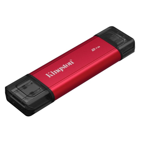 Yedeklenebilir Kingston 2TB taşınabilir USB flash bellek, yüksek veri aktarım hızları ve dayanıklı tasarımı ile saf ve güvenli veri depolama sunar.