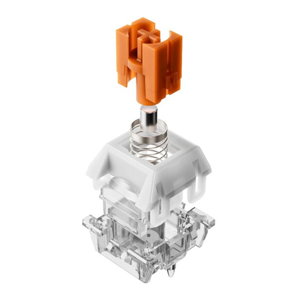 Elektronik devre kartı ve anahtar ile bağlantı parçası içeren bilgisayar anahtar bölmesi; yüksek kalite ve dayanıklılık sağlar.