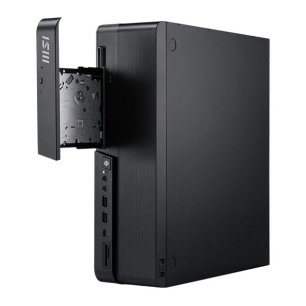 Yüksek performanslı mini bilgisayar, küçük form faktörü, çoklu bağlantı seçenekleri, ev ve ofis kullanımına uygun, dayanıklı ve sessiz tasarım, USB, HDMI ve SD kart slotları içeren kompakt bilgisayar.