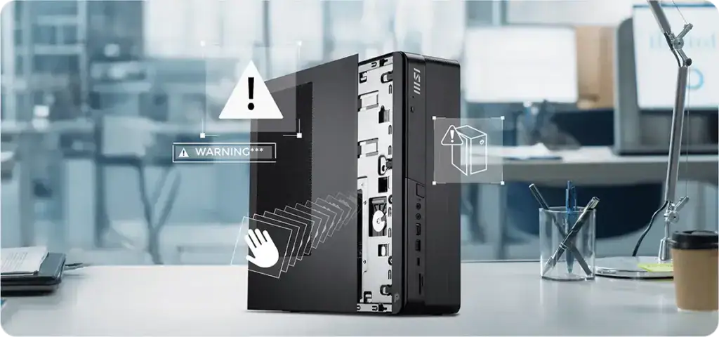 Yüksek performanslı masaüstü bilgisayar iç donanımı ve grafik kartı modülleri, teknik detaylarla gösterilen detaylı bilgisayar iç yapısı, ofis ve ekran kartlı teknoloji odaklı görsel.