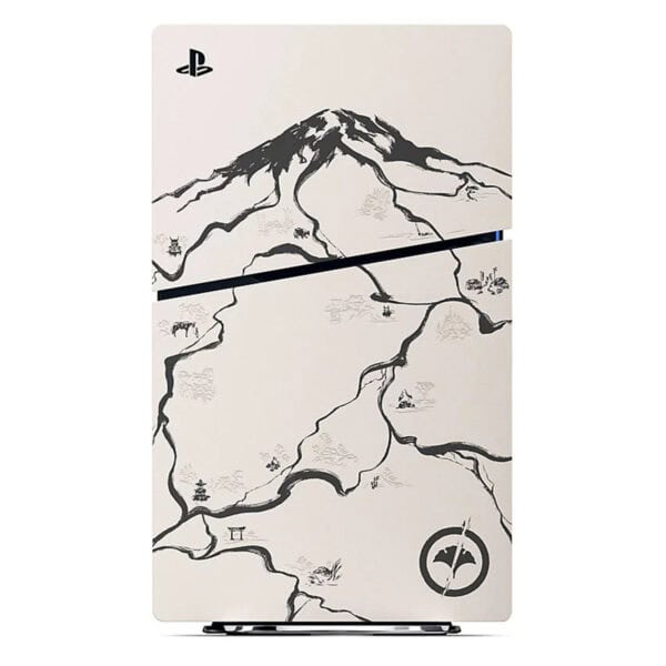 Görüntüde Japon tarzında dağ ve doğa motifleriyle süslenmiş PlayStation konsolu yer almaktadır. Siyah ve beyaz renklerde detaylar içeren bu özel tasarım, oyun severler için şık ve özgün bir koleksiyon parçasıdır. Konsolun ön yüzeyinde orijinal Japon sanatı esintileri taşıyan minimalist ve estetik detaylar bulunuyor. Oyuncuların ve koleksiyoncuların ilgisini çekecek bu özel tasarım, yüksek performanslı oyun deneyimi sunmasının yanı sıra görsel açıdan da dikkat çekicidir.