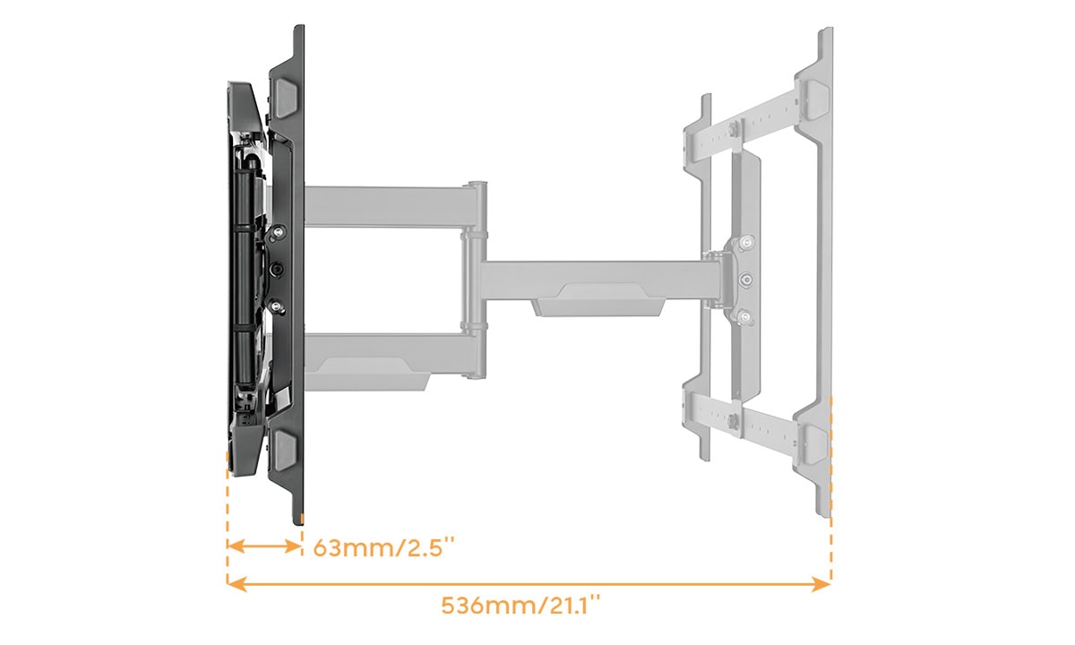 Gelişmiş ekran montajı ve ayarlanabilirlik özellikleri ile uyumlu laptop ve monitör montajı. 63mm ve 536mm ölçülerinde, dayanıklı ve kaliteli malzemelerle tasarlanmış.