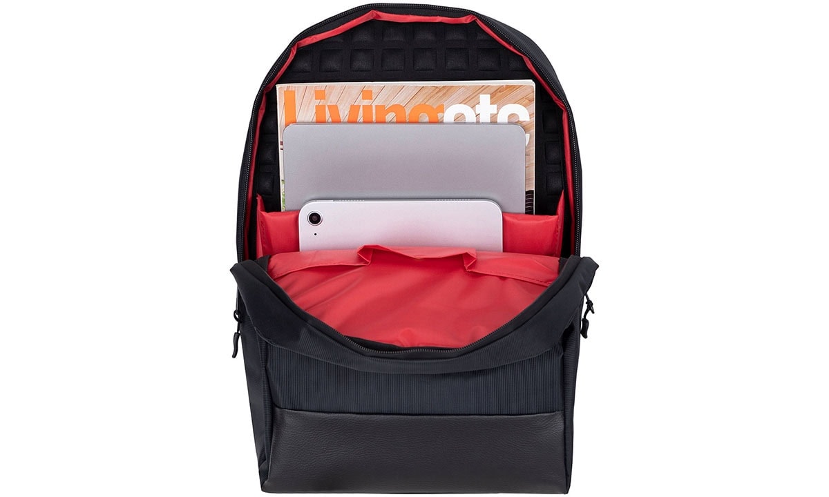 Güçlü ve şık sırt çantasında dizüstü bilgisayar, tablet ve dergi saklama alanlarıyla organize edilmiş, günlük ve seyahat kullanımı için ideal iş ve okul çantası.