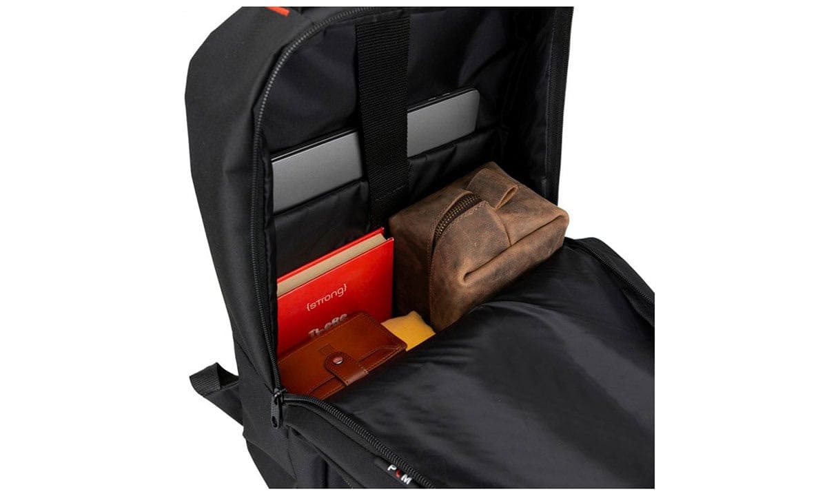 Yüksek kaliteli bilgisayar ve belge taşıma için uygun taşınabilir laptop sırt çantası, düzenli ve güvenli seyahat imkanı sağlar.