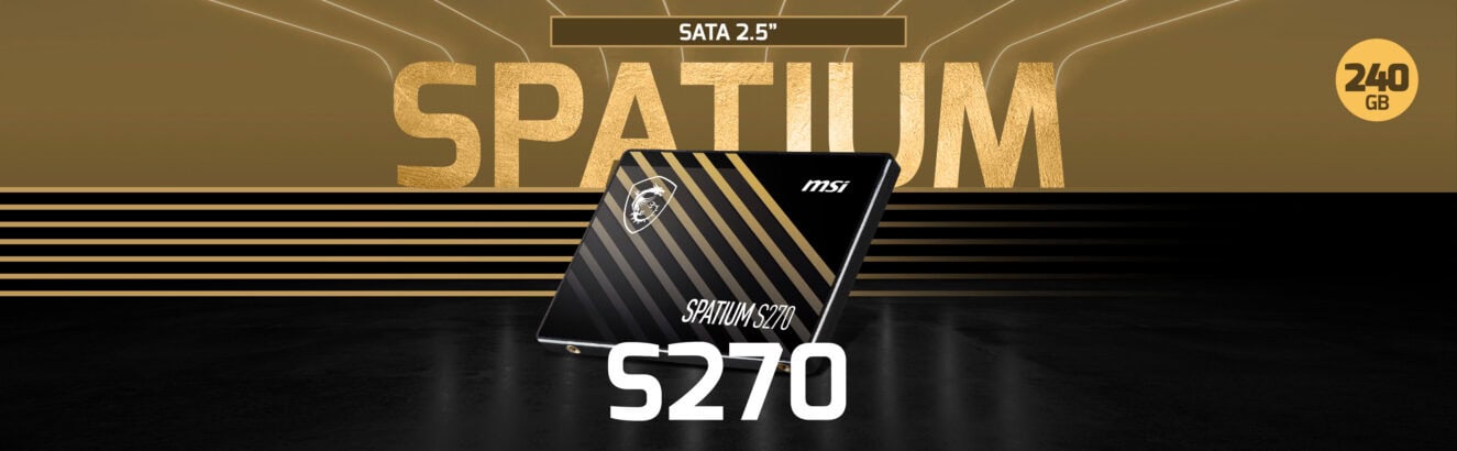 Yüksek performanslı MSI SPATIUM S270 SSD, 240GB kapasite ve 2.5" SATA bağlantı ile hızlı veri aktarımı sağlar. Güçlü ve dayanıklı tasarımıyla bilgisayarlarınızda güvenle kullanılabilir, yüksek hız ve kapasite ihtiyaçlarınızı karşılar.