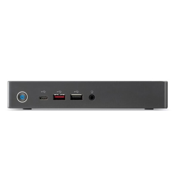 Yüksek hızlı USB-C, USB 3.0 ve ses çıkışlı bilgisayar bağlantı noktaları ile çok fonksiyonlu masaüstü bilgisayar bağlantı ünitesi.